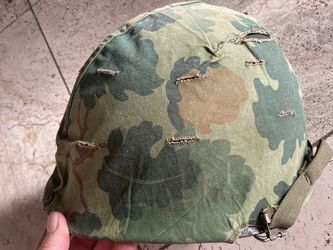 Nice circa 1970 Vietnam M1 army combat helmet military GI Would Trade For Militaria