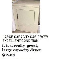 AMANA GAS DRYER – LARGE CAPACITY