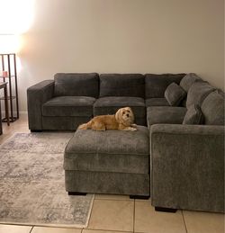 5 piece sectional couch w/ ottoman