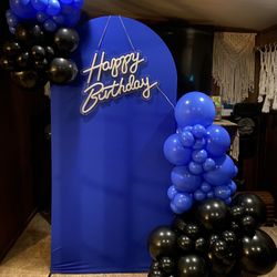 Decoracion Azul Rey Con Negro