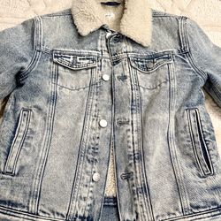 Jcrew Kids Sherpa Jean Jacket 