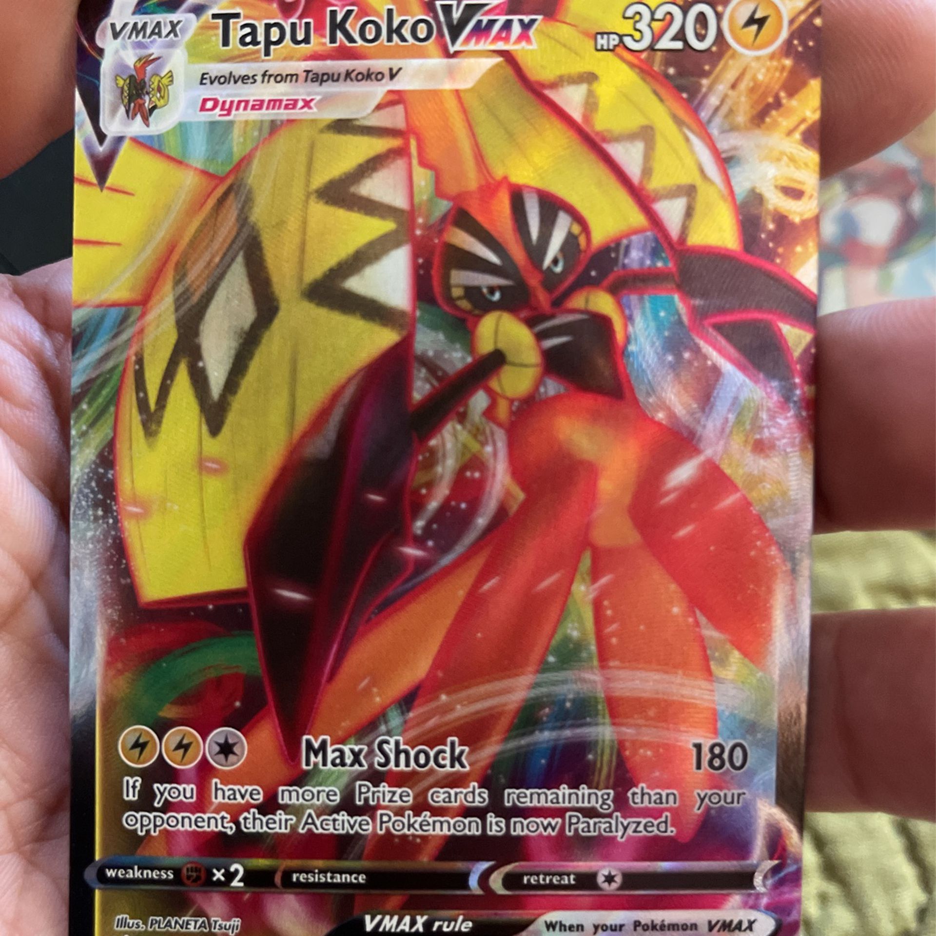 Pokémon Tapu Koko Vmax Holo Rare for Sale in Chicago, IL - OfferUp