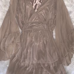 Blush Long Sleeve Dress