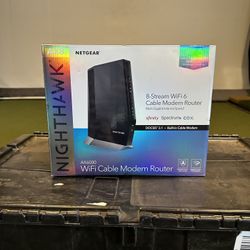 NETGEAR Nighthawk WiFi 6 Cable Modem Router CAX30-100NAS DOCSIS 3.1