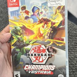 Nintendo switch Bakugan Champions of Vestroia
