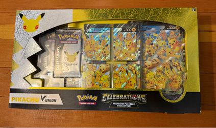 Pokémon TCG Celebrations Pikachu V-Union Premium Playmat Collection