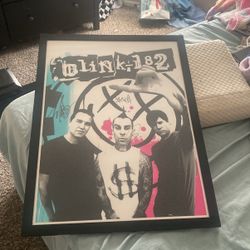 Signed Blink 182 Poster From Anniversary Tour!