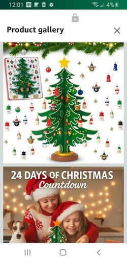 Christmas Advent Calendar Kids - 24 Days Christmas Countdown Calendar for Kids with Christmas