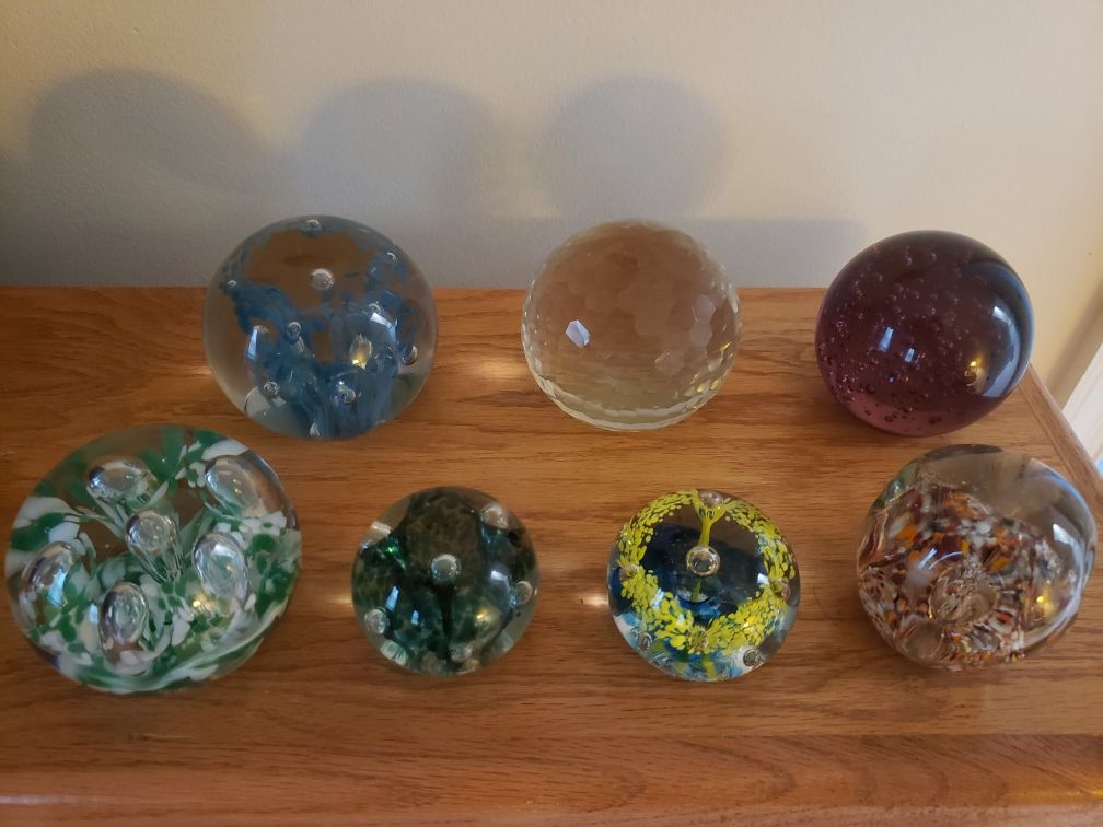 Hand Blown Decorative Glass Paperweights