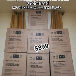 NSF CERTIFIED® COMMERCIAL SERIES 8 QUART BOWL-LIFT STAND MIXER WITH STAINLESS STEEL BOWL GUARD KitchenAid Model KSMC895 - ONYX BLACK