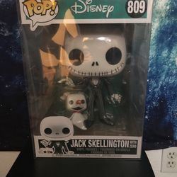 Jack Skellington (Jumbo) and Sally Sewing Funko Pop
