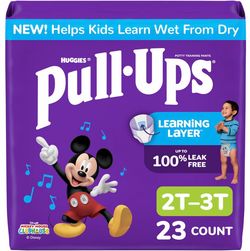 Pull-Ups Boys' Training Pants, Size 2T-3T, 23 Count