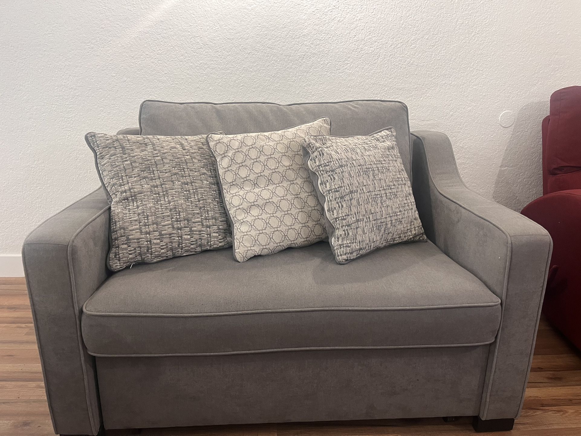Bob-O-Pedic Pop-Up Sleeper Gray Chair