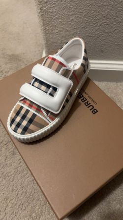 Burberry kids Mark check sneakers