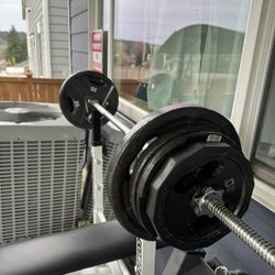 Barbell Bar With Weights 