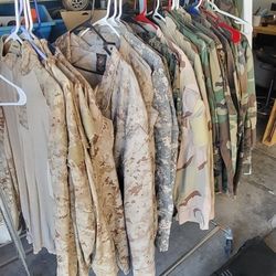 Camoflouge Jackets. Desert, Woodland, Marpat