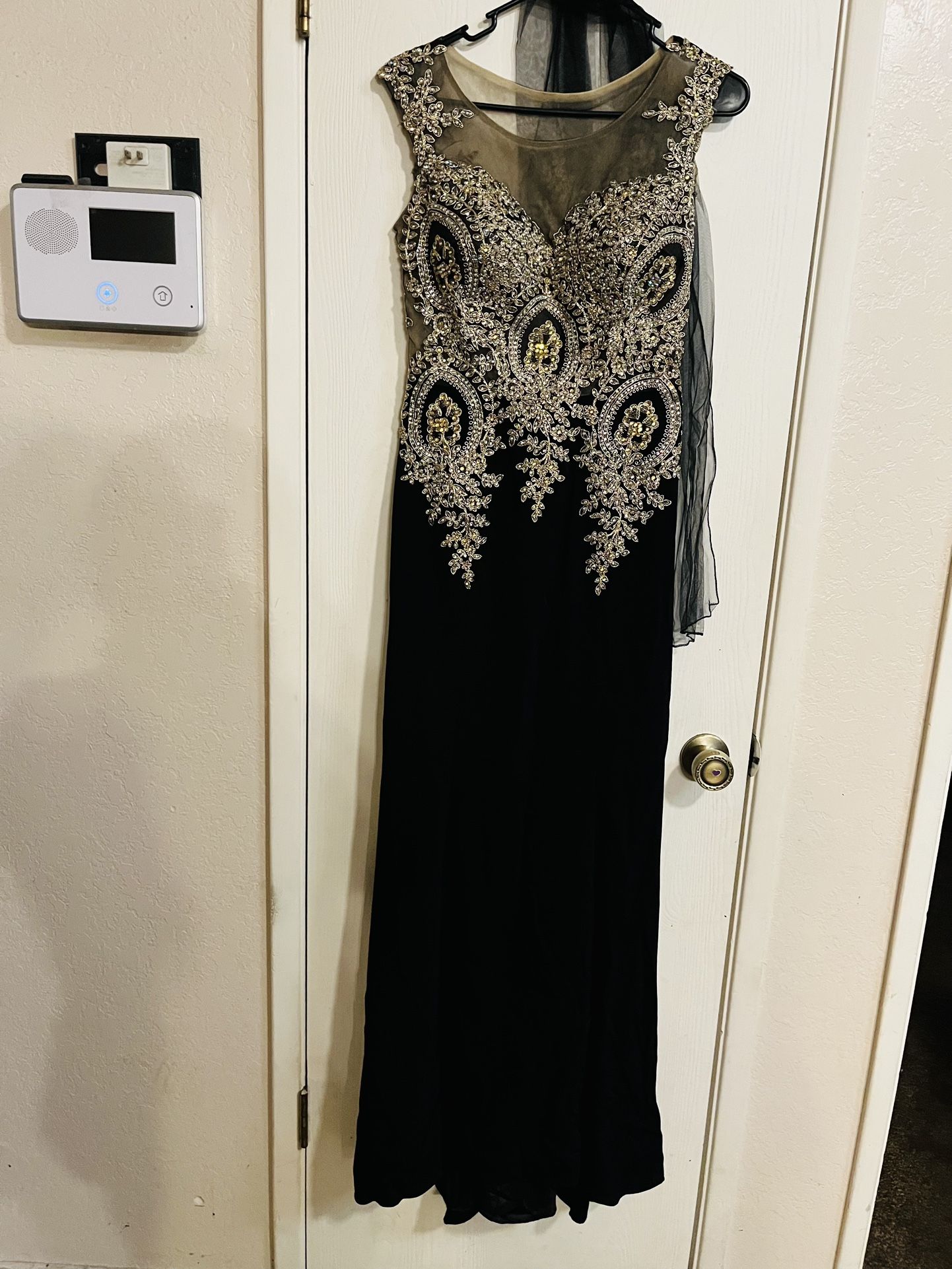 Beautiful Black And Gold Prom Dress!!