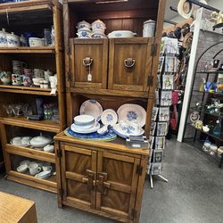 Rustic Vintage Cabinet Hutch