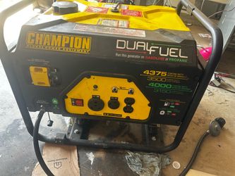 Champion Dual‑Fuel Generator – 4375 Starting Watts / 3500 Running Watts