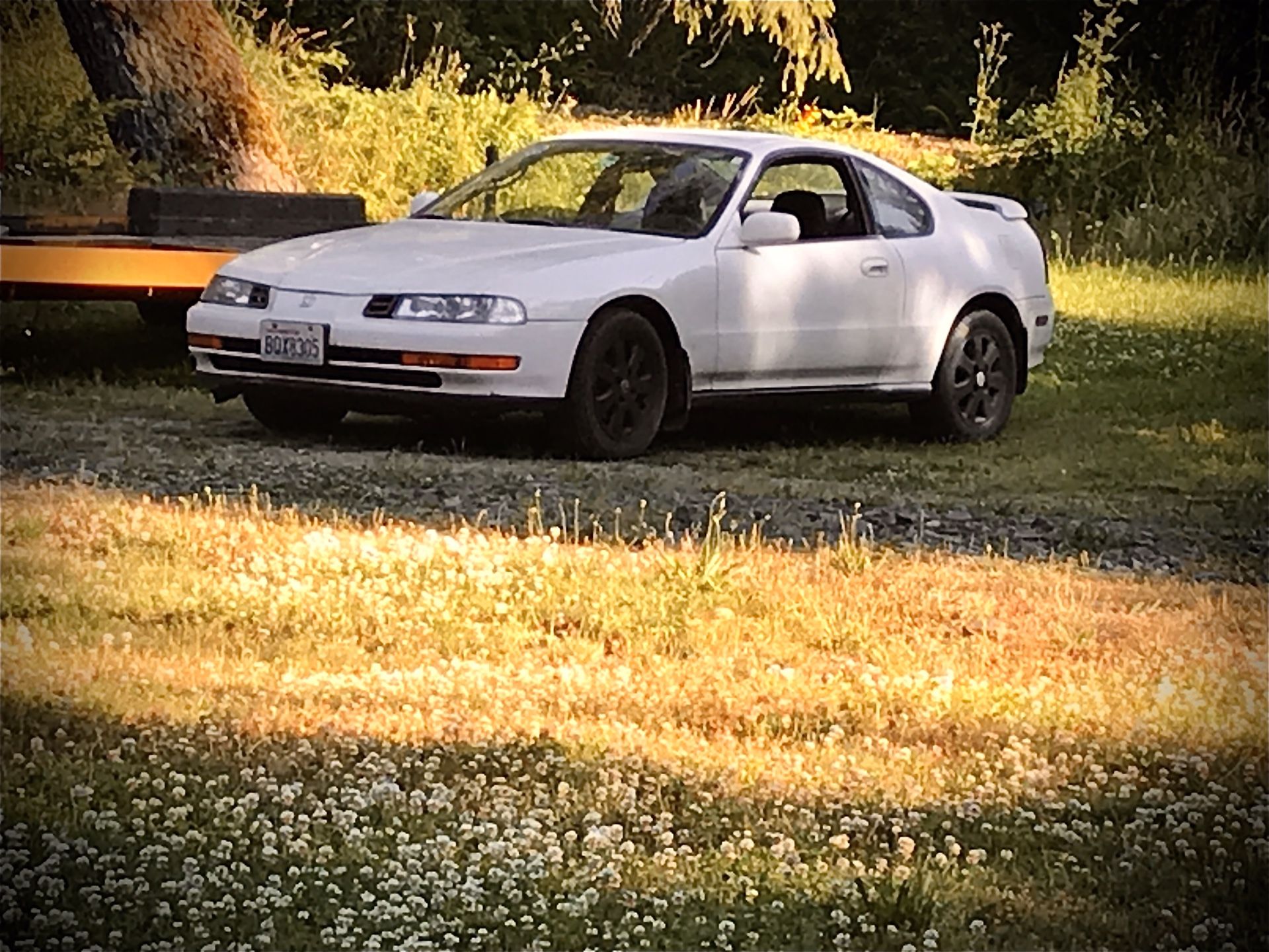 1992 Honda prelude si with 4ws needs Iacv back of car 2 rear quarter panels and roof are plasti dipped 2000 or trade for small truck