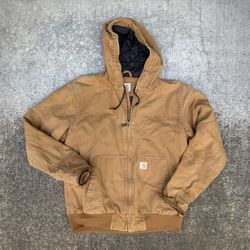 Carhartt Hooded Active Jacket - Men’s Size Medium - Carhartt Brown
