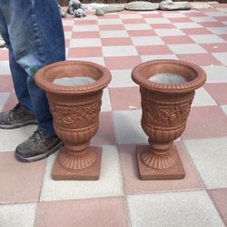 New Flower Pots Made Out Of Cement Perfect Gift 💝 