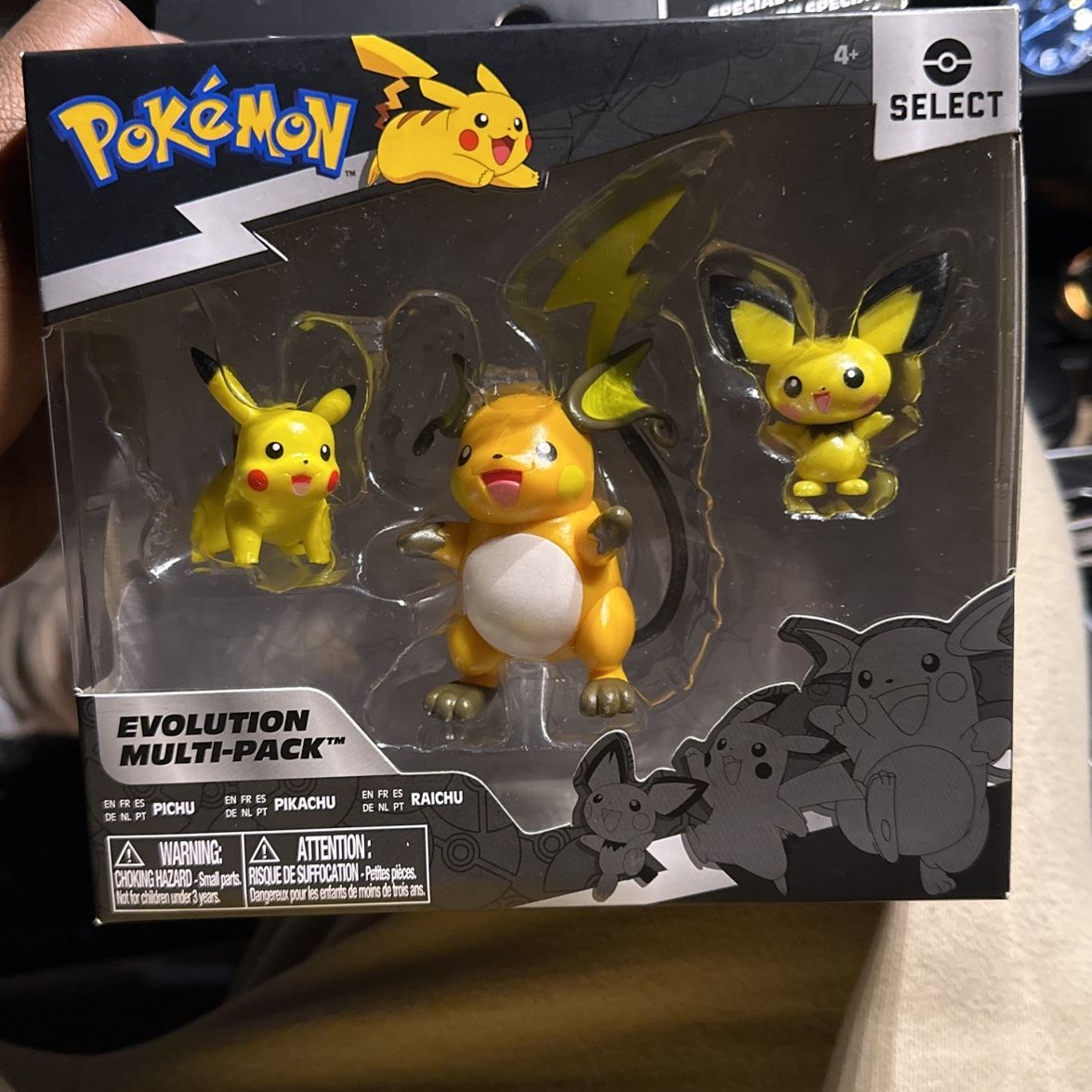 Pichu Pikachu Raichu Action Figure Select Evolution Pokémon