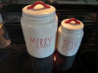 Rae Dunn Christmas Canisters 