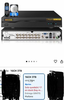DVR para Camaras de 16Ch. 3Tb