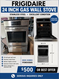 Frigidaire 24 inch gas wall oven
