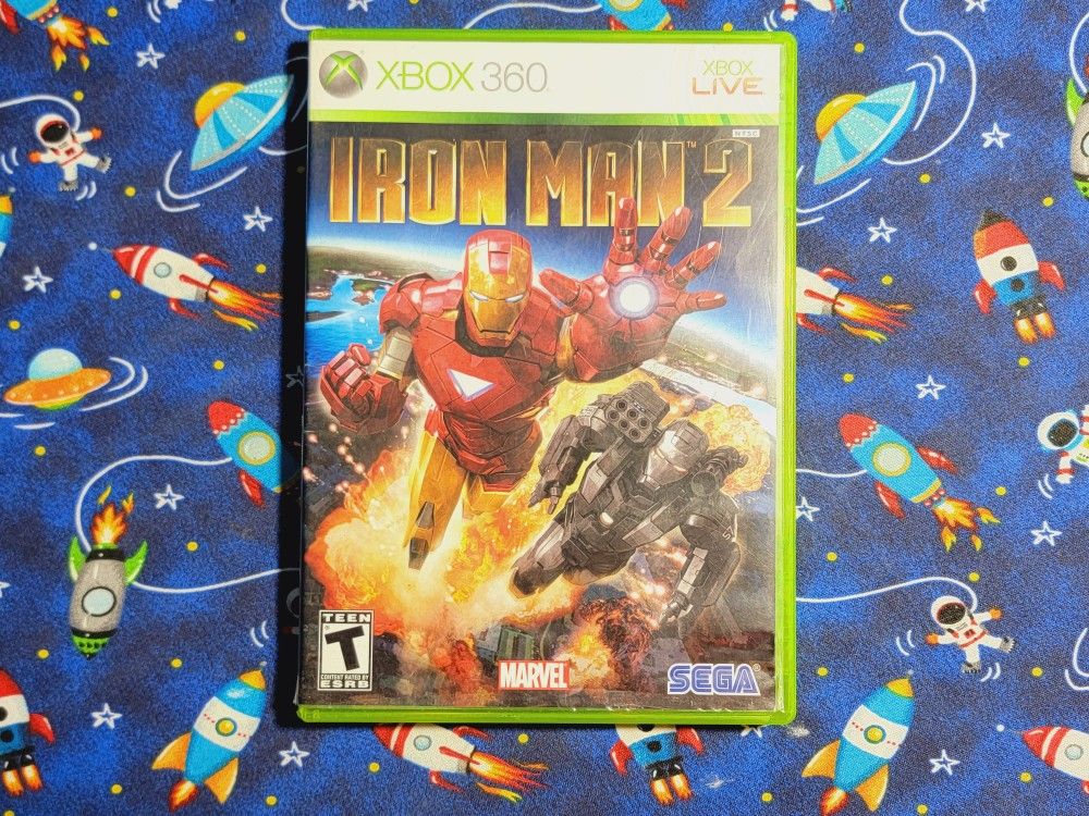 Iron Man 2 Original Microsoft Xbox 360 One S X Game Disc, Case, Artwork, Manual Inlcuded