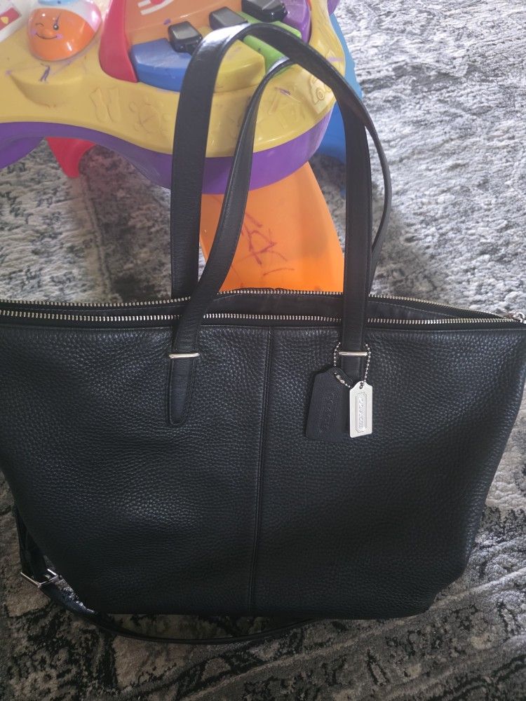 Coach Black Leather Purse