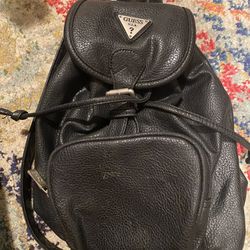 Vintage Guess Leather Small Backpack