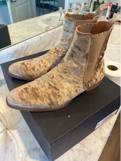 Oro Los Angeles Reggio valvet Chelsea boots