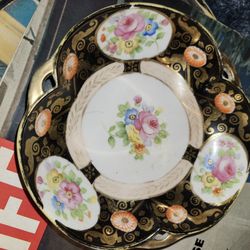 Nippon Hand Painted  Art Deco Porcelain Bowl
