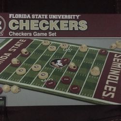 Florida State Football Checker Set