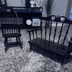 Cherry Wood Mini Furniture Set 