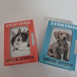Playing Cards: 3-D....Cats And Dogs 