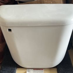 White Ceramic Toilet (Tank Only)