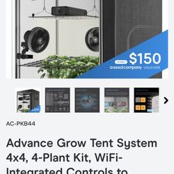 Ac Infinity 4x4 Grow Tent System (AC-PKB44)