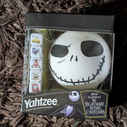 Disney The Nightmare Before Christmas YAHTZEE Game Jack Skellington Dice Game