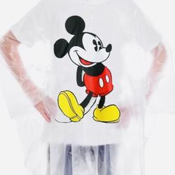 New!©️Disney ✨Jerry Leigh☔️💛🖤MICKEY MOUSE🖤❤️☔️Rain Poncho for kids   