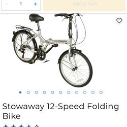 Stowaway 12 speed folding bicycle 