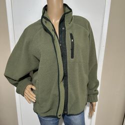 LIV Outdoor Women’s Green Sherpa Jacket Size Large