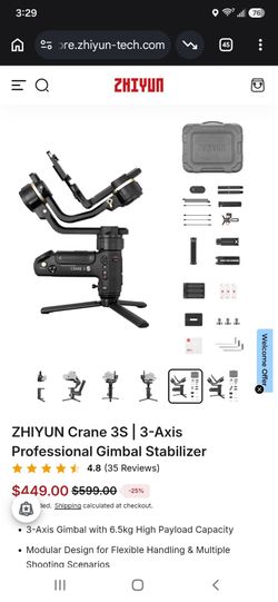 ZHIYUN Crane 3S | 3-Axis Professional Gimbal Stabilizer