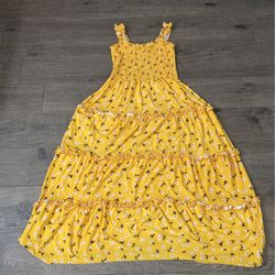 yellow flower dress 