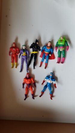 1984 super hero action figures plus others