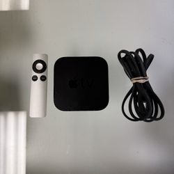 Apple TV 3rd Gen A1469 Smart Media Streaming Player MD199LL/A Console & Cord
