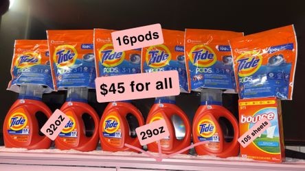 Tide detergent and pods bundle