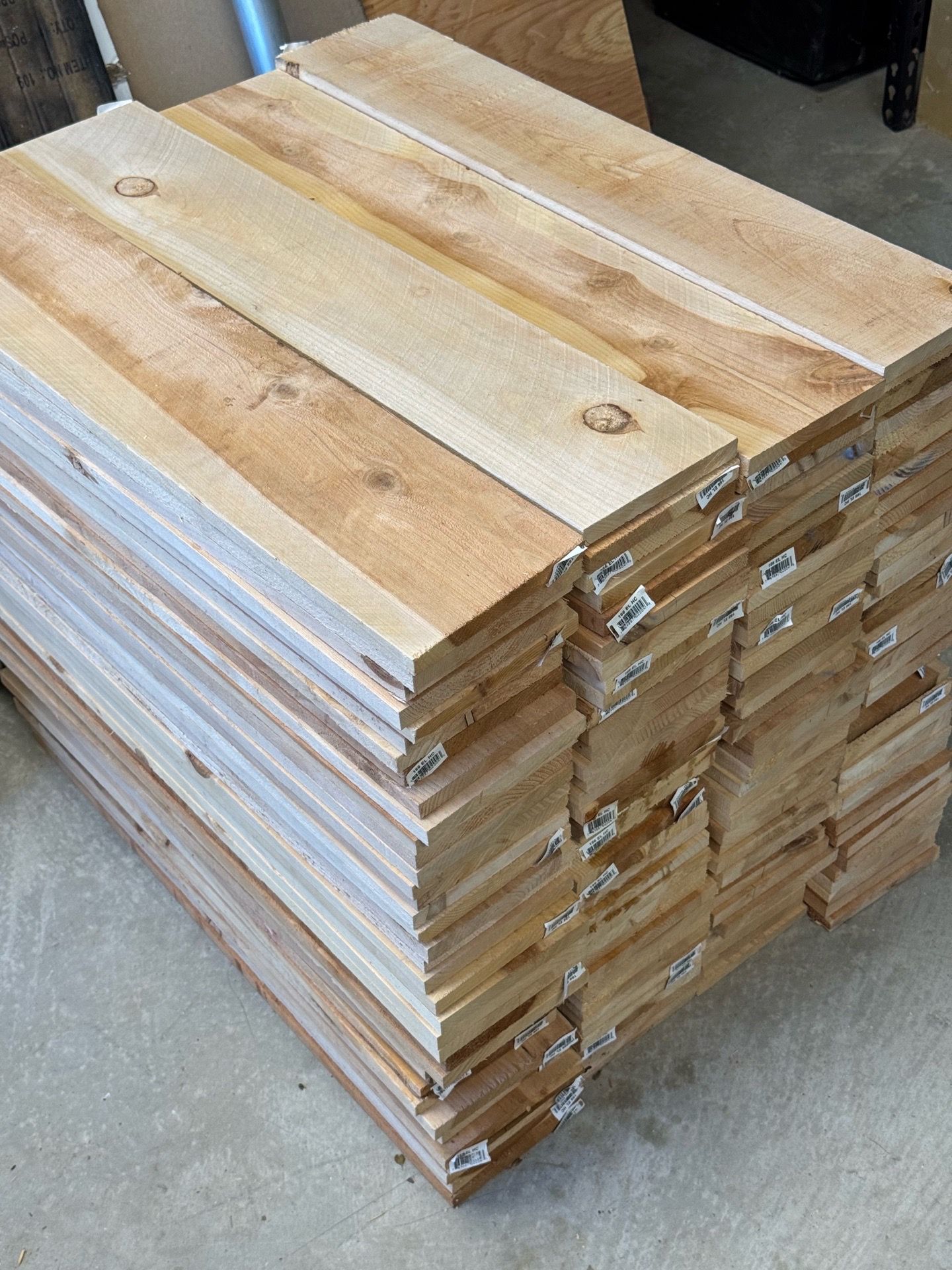 Cedar fencing short planks must take all